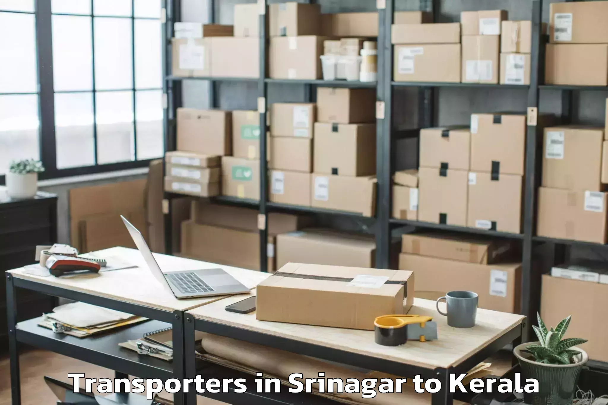 Reliable Srinagar to Anjumoorthy Transporters